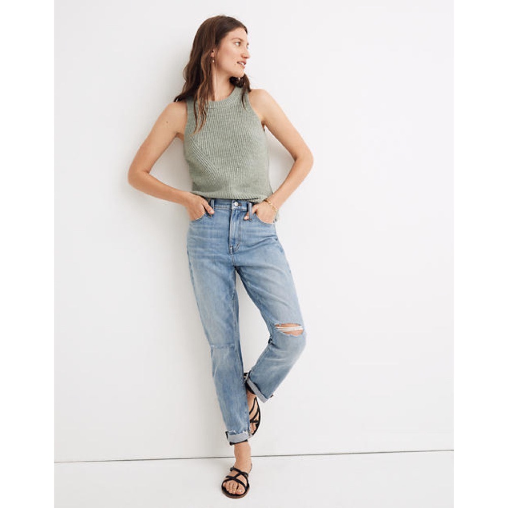 Madewell The High-Rise Slim Boyjean Elkhart Wash